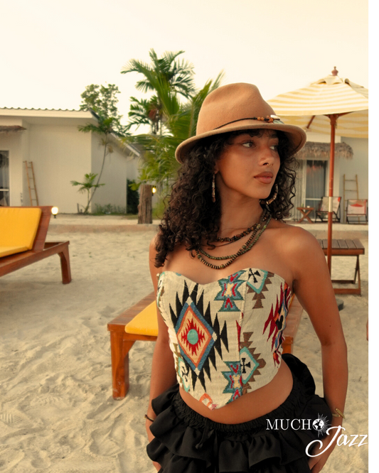 Golden our corset top