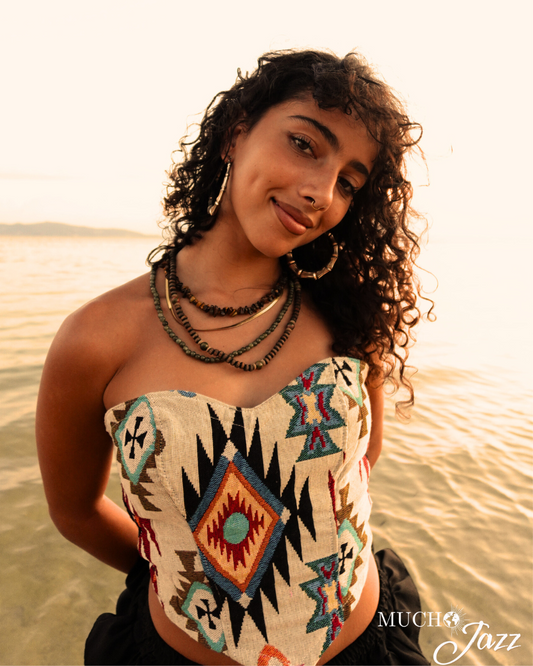 Golden our corset top