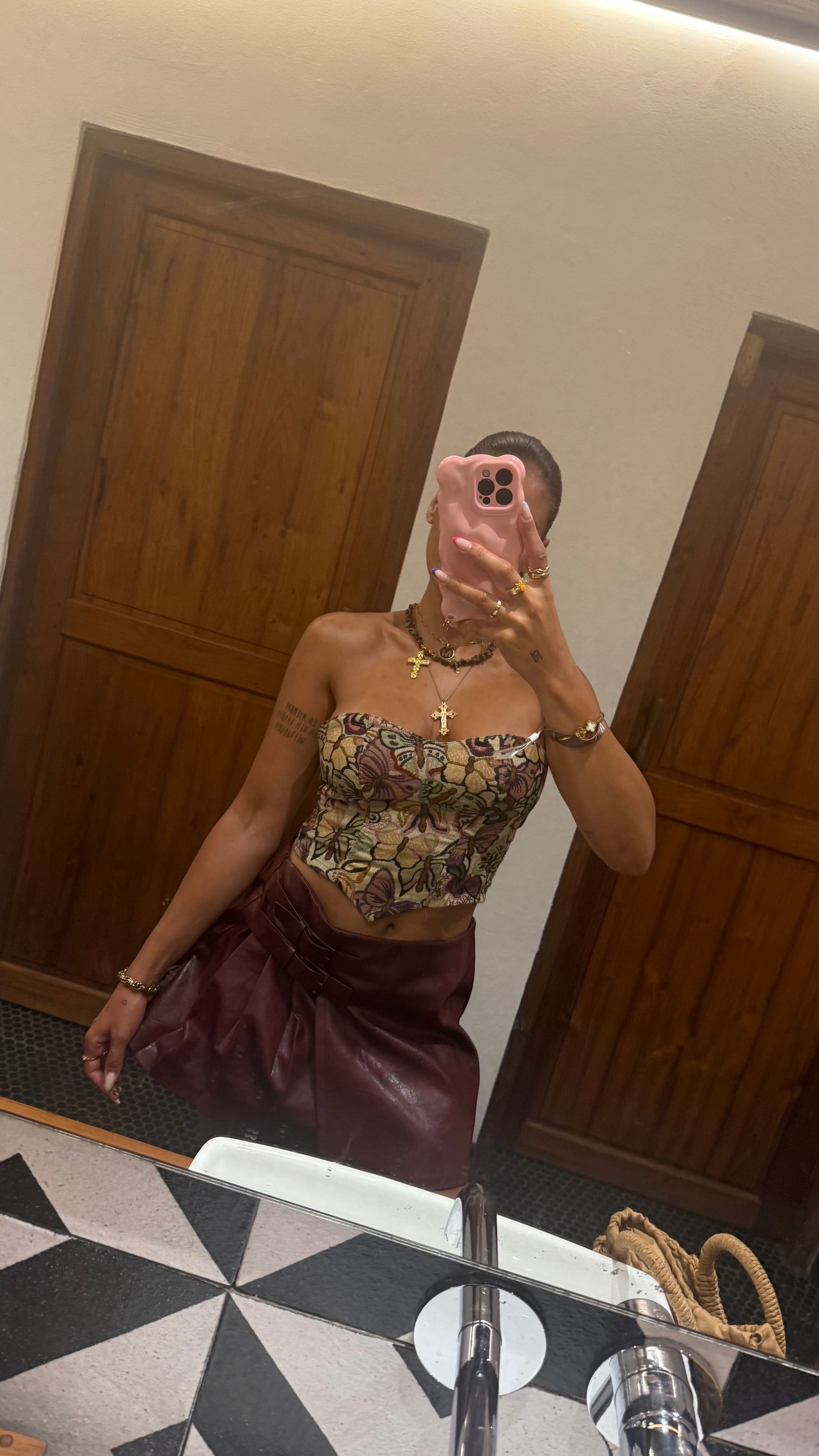 Golden hour Corset top - Butterfly